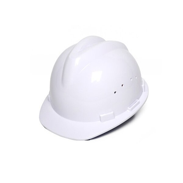 Industrial Safety Helmet Supplier - Custom Logo V Type Slotted for Construction Site Engineers