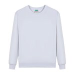 Unisex Sweatshirt Factory - Cotton Bamboo Fiber Crew Neck Zipper-Up Solid Loose Fit Long Sleeve