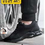 Steel Toe Work Shoes Supplier - Hot Sales Lightweight Breathable Anti-smashing Construction Men Safety