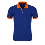 Promotional Polo Shirt Factory - Custom Unisex Men's Black Red Collar Bulk Short-sleeved