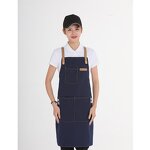 Aprons Custom Logo Supplier - Leather Strap Waterproof Plain Gardening Bar Coffee Shop