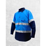 Hi Vis Work Shirt Supplier - 100% Cotton High Reflective Mining Mechanic Construction Yellow