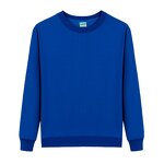 Unisex Sweatshirt Factory - Cotton Bamboo Fiber Crew Neck Zipper-Up Solid Loose Fit Long Sleeve