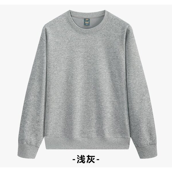 Custom Hoodie Factory - OEM High Quality Plain Dyed Plush Crewneck Sweatshirt Winter White
