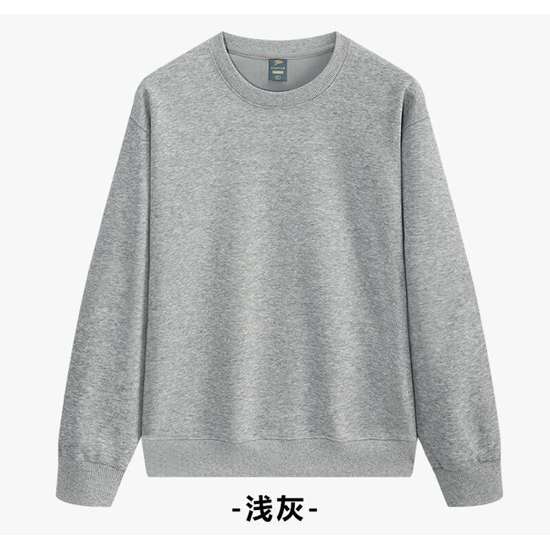 Custom Hoodie Factory - OEM High Quality Plain Dyed Plush Crewneck Sweatshirt Winter White