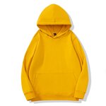 Heavyweight Hoodies Supplier - Autumn Winter Customized Printed Plush Thickened Solid Color Men's Fashion