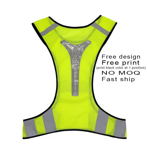 LED Safety Vest Supplier - Adjustable Reflective Flash Driving Night Running Cycling