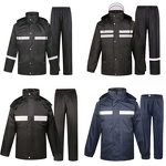 Safety Rain Jacket Supplier - Green Oxford Cloth Hi Visibility Reflect Hood Custom Logo