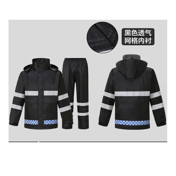 Reflective Raincoat Supplier - Durable Hi Vis Oxford Windproof Waterproof Construction Safety