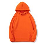 Heavyweight Hoodies Supplier - Autumn Winter Customized Printed Plush Thickened Solid Color Men's Fashion
