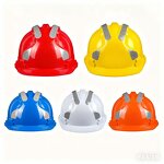 Safety Helmet Supplier - Industrial V Type 4 Suspension Points Slotted ABS Reflective