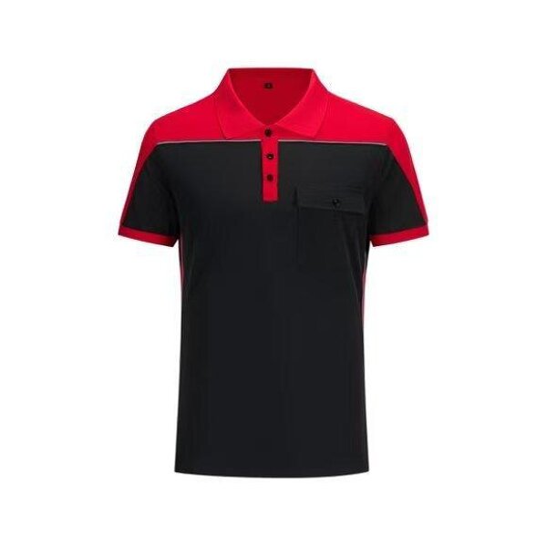 Workwear Polo Shirt Supplier - Custom logo Antistatic Gas Station Polyester Sublimation Printing