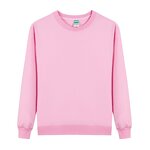 Unisex Sweatshirt Factory - Cotton Bamboo Fiber Crew Neck Zipper-Up Solid Loose Fit Long Sleeve