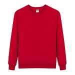 Unisex Sweatshirt Factory - Cotton Bamboo Fiber Crew Neck Zipper-Up Solid Loose Fit Long Sleeve