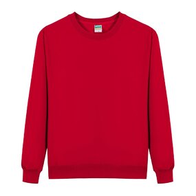 Unisex Sweatshirt Factory - Cotton Bamboo Fiber Crew Neck Zipper-Up Solid Loose Fit Long Sleeve