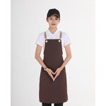 Aprons Custom Logo Supplier - Leather Strap Waterproof Plain Gardening Bar Coffee Shop