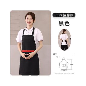 Custom Logo Apron Supplier - Waiter Salon Barber Work Waitress Kitchen Cotton with Logo