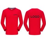 Long Sleeve T Shirt Supplier - Custom High Quality 100% Cotton Crew Neck Men Full Tee