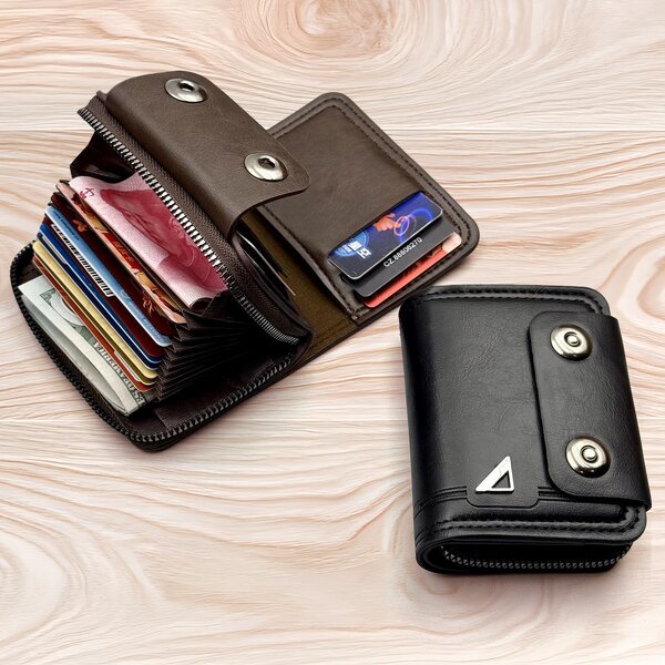 Accordion Card Holder Manufacturer - Bulk Retro Zipper ID Storage Bag