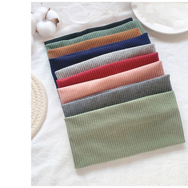 Solid Color Knitted Headband Manufacturer - Bulk Elastic Sports Headband