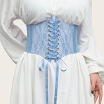 Lace Strap Leather Waist Cincher Manufacturer - Custom Retro Style