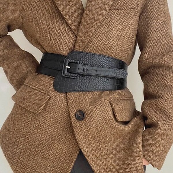 Fashion Elastic Waist Belt Manufacturer - Bulk Retro Wide Belt