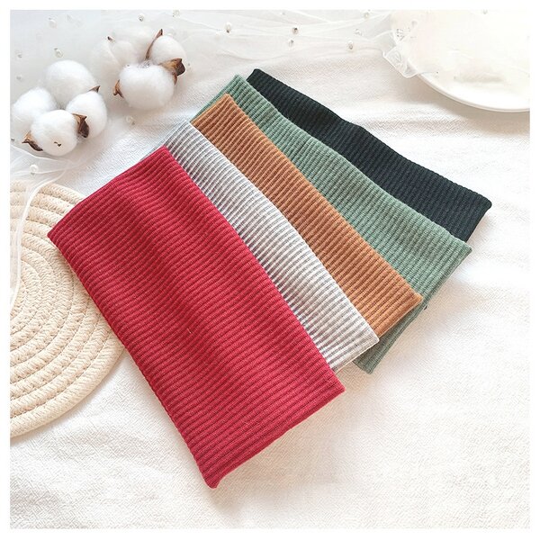 Stretch Knitted Headband Manufacturer - Bulk Solid Color Yoga Hair Band