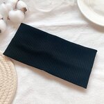 Stretch Knitted Headband Manufacturer - Bulk Solid Color Yoga Hair Band