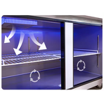 Glass Door Freezer Manufacturer - Commercial Stainless Steel Fan Cooling Refrigerated