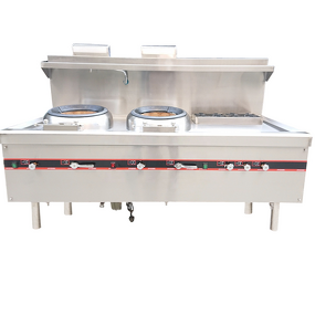 Industrial Gas Range Stove Supplier - Two Wok Restaurant Equipments Burner Stand Cooker