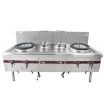 Single Wok Gas Stove Manufacturer - New Design Restaurant Equipment Standing Stainless Steel