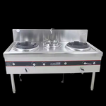 Kitchen Gas Stove Factory - Stainless Steel Double Shell with Two Burners Catering