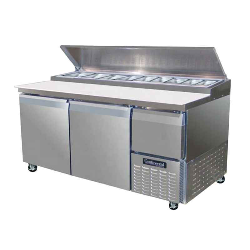 Kitchen Cooler Cabinet Supplier - Stainless Steel Workbench Pizza Salad bar Under Counter