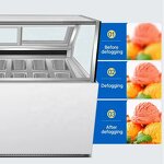 Ice Cream Showcase Factory - Commercial Air Cooled Glass Door Display Refrigerators