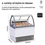 Ice Cream Showcase Factory - Commercial Air Cooled Glass Door Display Refrigerators
