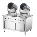 Electric Stir Frying Machine Supplier - Commercial Intelligent Non Stick Steel Gas Automatic