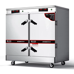 Food Steamed Trolley Supplier - Commercial Kitchen Seafood Rice Steaming Cart Cabinet