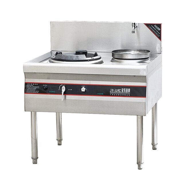 Gas Butane Cooker Supplier - Commercial Standing Double Burner for Catering Equipment