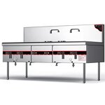 Gas Wok Range Factory - Kitchen Restaurant Cooking Stove Stainless Steel Restaurant