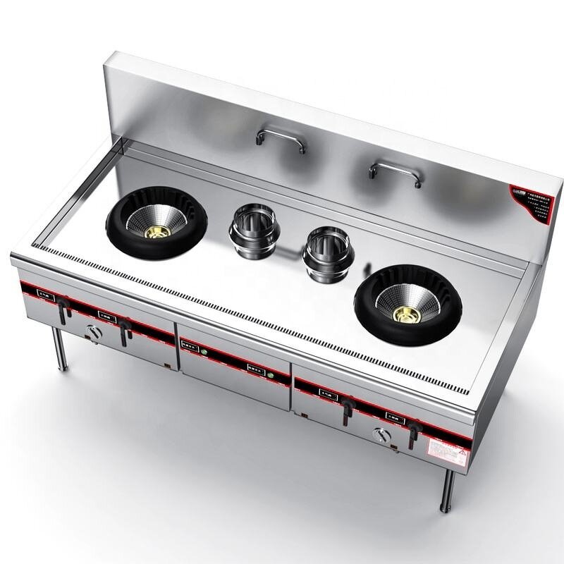Gas Wok Range Factory - Kitchen Restaurant Cooking Stove Stainless Steel Restaurant