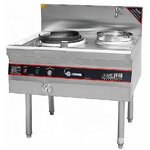 Gas Cooking Stove Supplier - Commercial Kitchen Stainless Steel Double Burners High