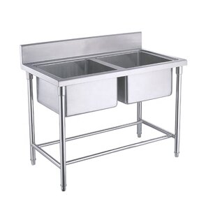 Free Standing Stainless Steel Sink Supplier - Hotel Restaurant Heavy Duty Single Double