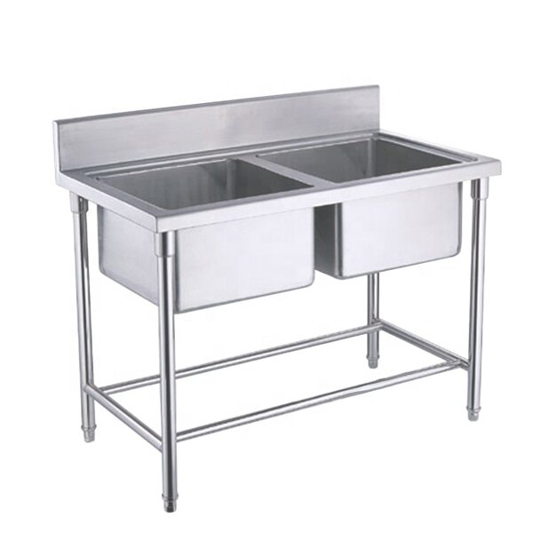 Free Standing Stainless Steel Sink Supplier - Hotel Restaurant Heavy Duty Single Double