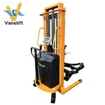 Semi Electric Drum Stacker Manufacturer - YL450 Walkie Type 450kg Handling Rotating