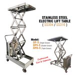 Semi Electric Lift Tables Manufacturer - High Quality Stainless 304 1000-2000 Lbs CE