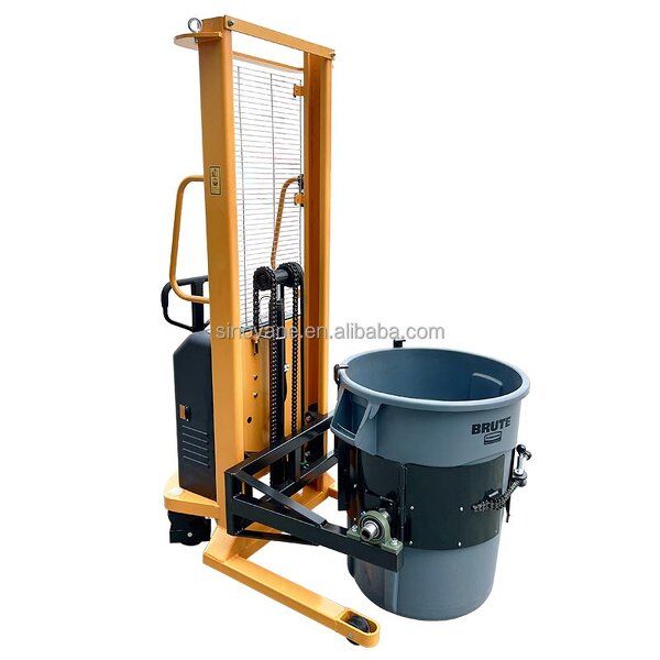 Semi Electric Drum Stacker Manufacturer - YL450 Walkie Type 450kg Handling Rotating