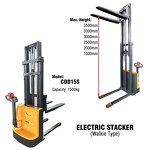 Walkie Type Electric Stacker Factory - China 1200-1500 kg CE Battery Automatic Pallet