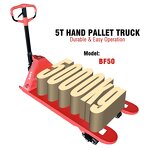 Manual Fork Lift Factory - Durable 5000KG 5T Mini Hand Forklift Easy Operate Pallet