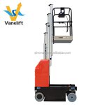 Aluminum Telescoping Mast Manlift Factory - Self Propelled 6-11m Aerial Electric Cherry