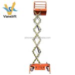 Small Aerial Work Platform Manufacturer - 300-500 kg 3-7m Electric Scissor Mini Manlift